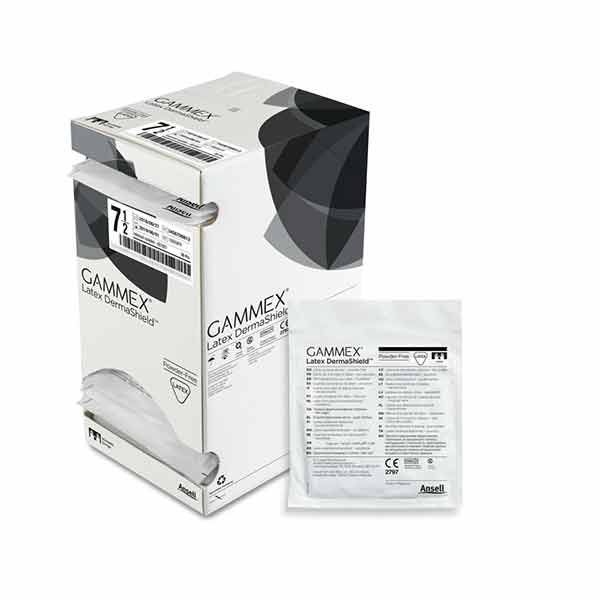 Ansell Gammex Latex Dermashield PF Glove Sterile 6.5 Box 50