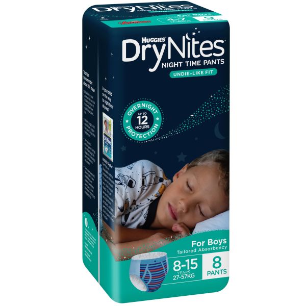 Huggies DryNites Pyjama Pants Size 5 Boys 27-57kg Pk8