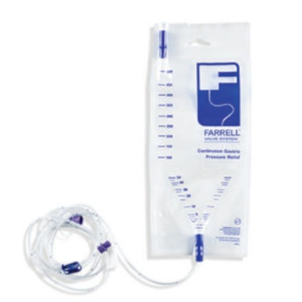 FARRELL Valve System Continuous Gastric Pressure Relief Bag