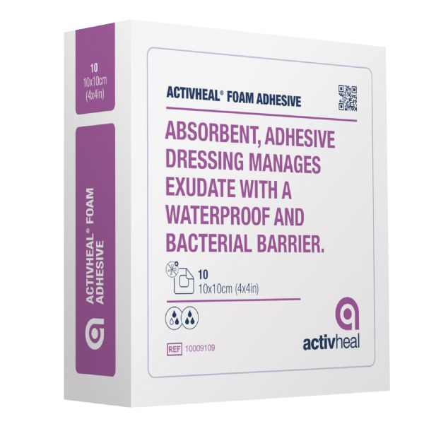 ActivHeal Foam Adhesive Border 12.5x12.5cm