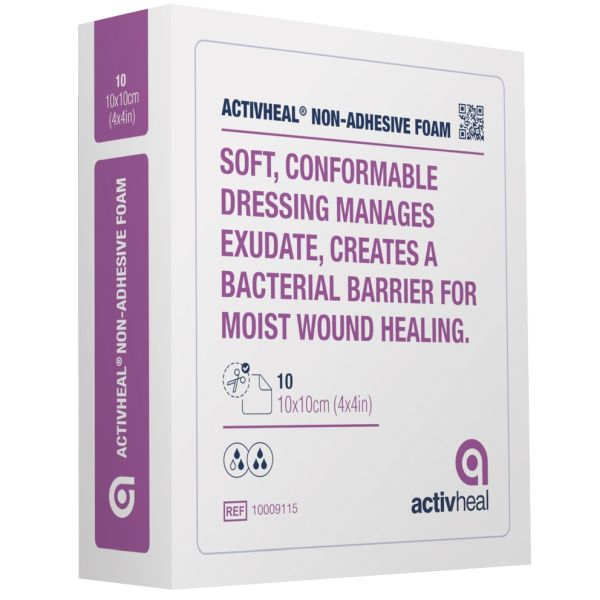 ActivHeal Foam Non-Adhesive Non-Border 10x20cm