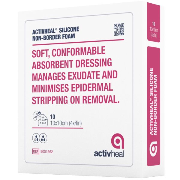 ActivHeal Foam Silicone Adhesive Non-Border 5x5cm