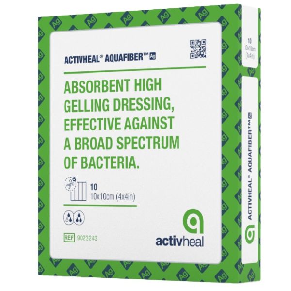 ActivHeal Aquafiber Ag Gel Fiber Ag+ Sheet 20x30cm