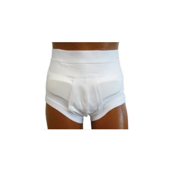 Elastic Hernia Underpants Blue with Pads