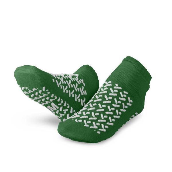 Non-Slip Slipper Double Tread Medium Green Pair
