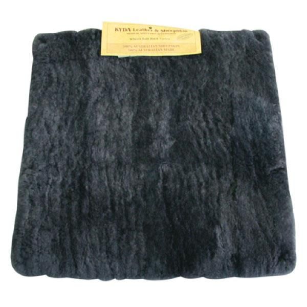 Wheelchair Seat Pad with Binding & Velcro Charcoal Grey 50cm X 50cm