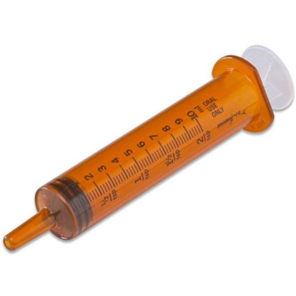 Monoject 10 mL Oral Syringe Amber