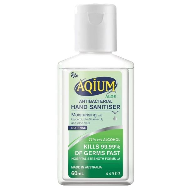 Aqium Hand Sanitiser Aloe 60ml