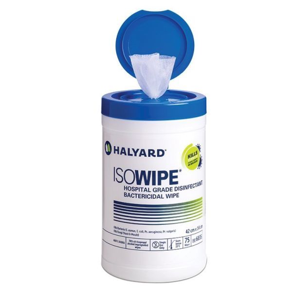 Isowipe Disinfecting Wipes Canister 75