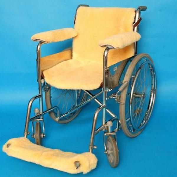 Kyda Sheepskin Wheelchair Seat and Back Gold