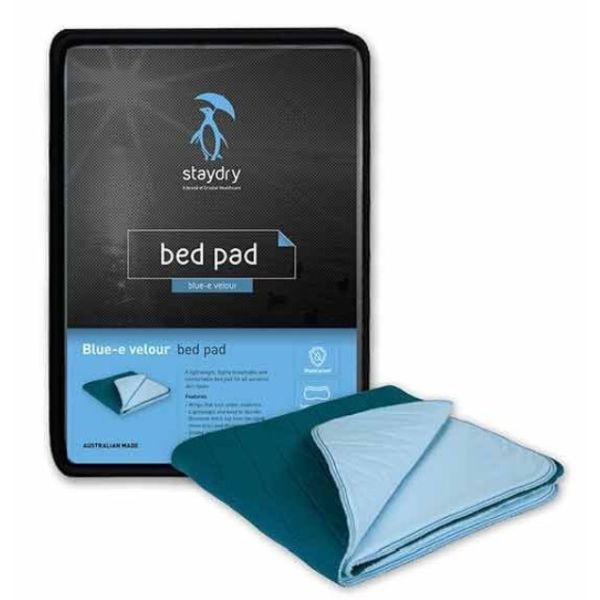 StayDry Blue-E Bed Pad Double With Wings Clay