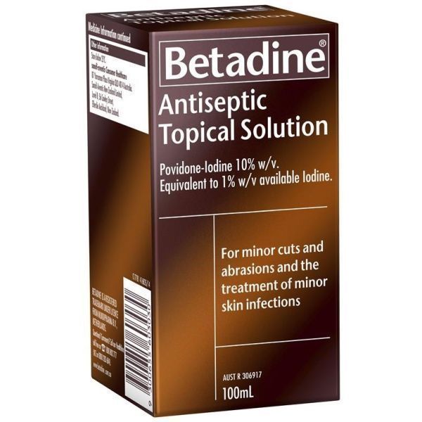 Betadine Antiseptic Solution Topical 100ml