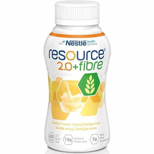 Resource 2.0 Fibre Vanilla Bottle 200mL Pack 4