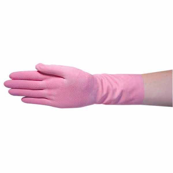 Livingstone Rubber Gloves Flocklined Large Pair