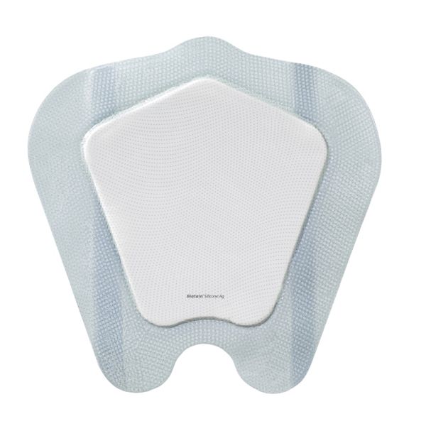 Biatain Silicone Silver Adhesive Foam Sacral Dressing 25 x 25cm Box 5