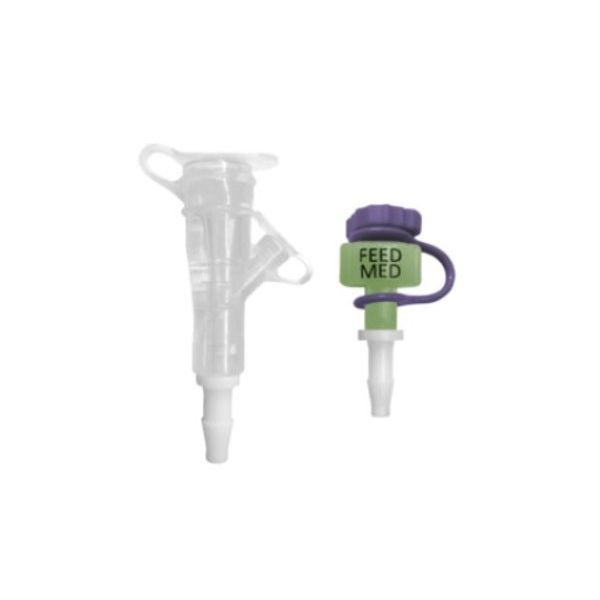12F Purple Y-Port Feeding Adaptor For Capsule G-Tubes Box 10