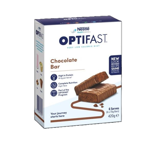 Optifast Bar Chocolate 70g Pack 6