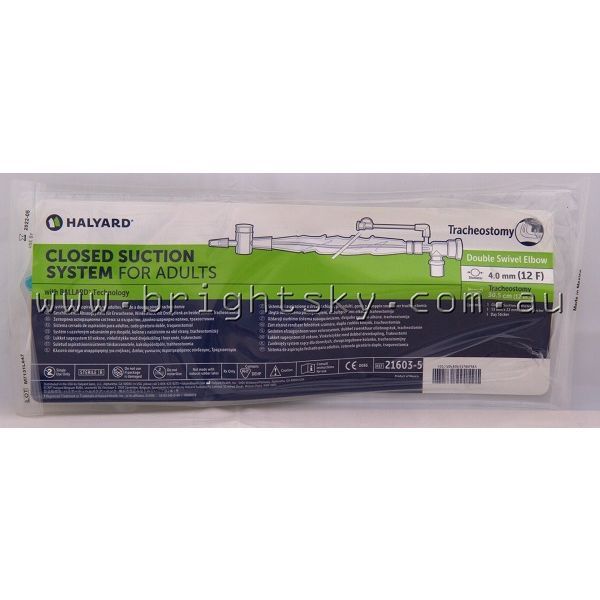 Double Swivel Elbow Tracheostomy Care 12Fr 30.5cm Ctn20