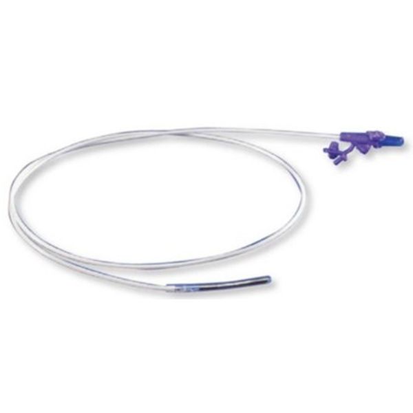 Kangaroo Nasogastric Feeding Tube with ENFit Connection 5 g Weighted Dobbhoff Tip Rigid Port Stylet 8Ch 2.7 mm x 43" 109 cm