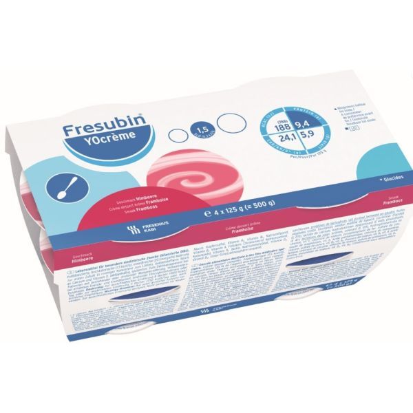 Fresubin Yocreme Raspberry 125g Pack 4