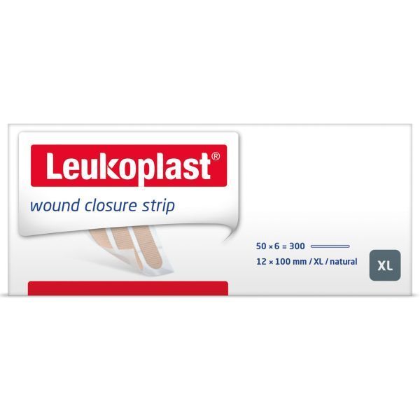 Leukoplast Wound Closure Strip Sterile 12mm x 100mm Natural