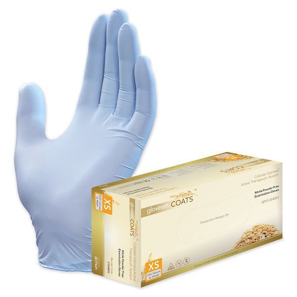 GloveOn COATS Nitrile Exam Gloves PF Extra Small Box of 200