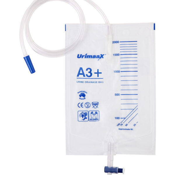 Urimaax Drain Bag A3 Non-Sterile T Tap 120cm 2Lt