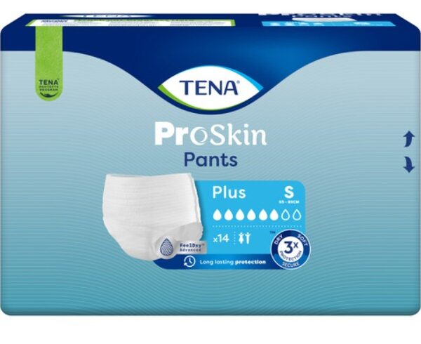 Tena ProSkin II Pants Plus Small White 770ml 65-85cm Pk14